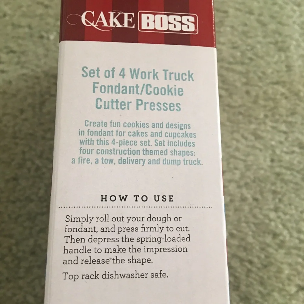 Cake Boss trucks cookie cutter/fondant presses